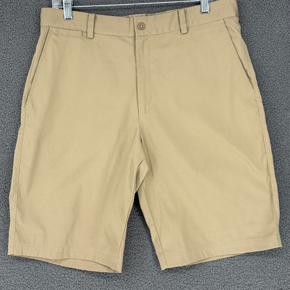Nike Golf Tour Performance Dri-FIT Shorts Mens 32 Khaki Tan Flat Front Stretch